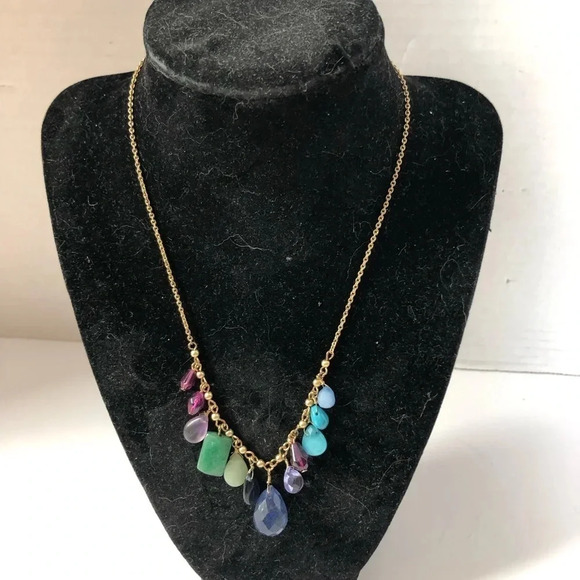 Gemstone chain  necklace - Picture 1 of 8